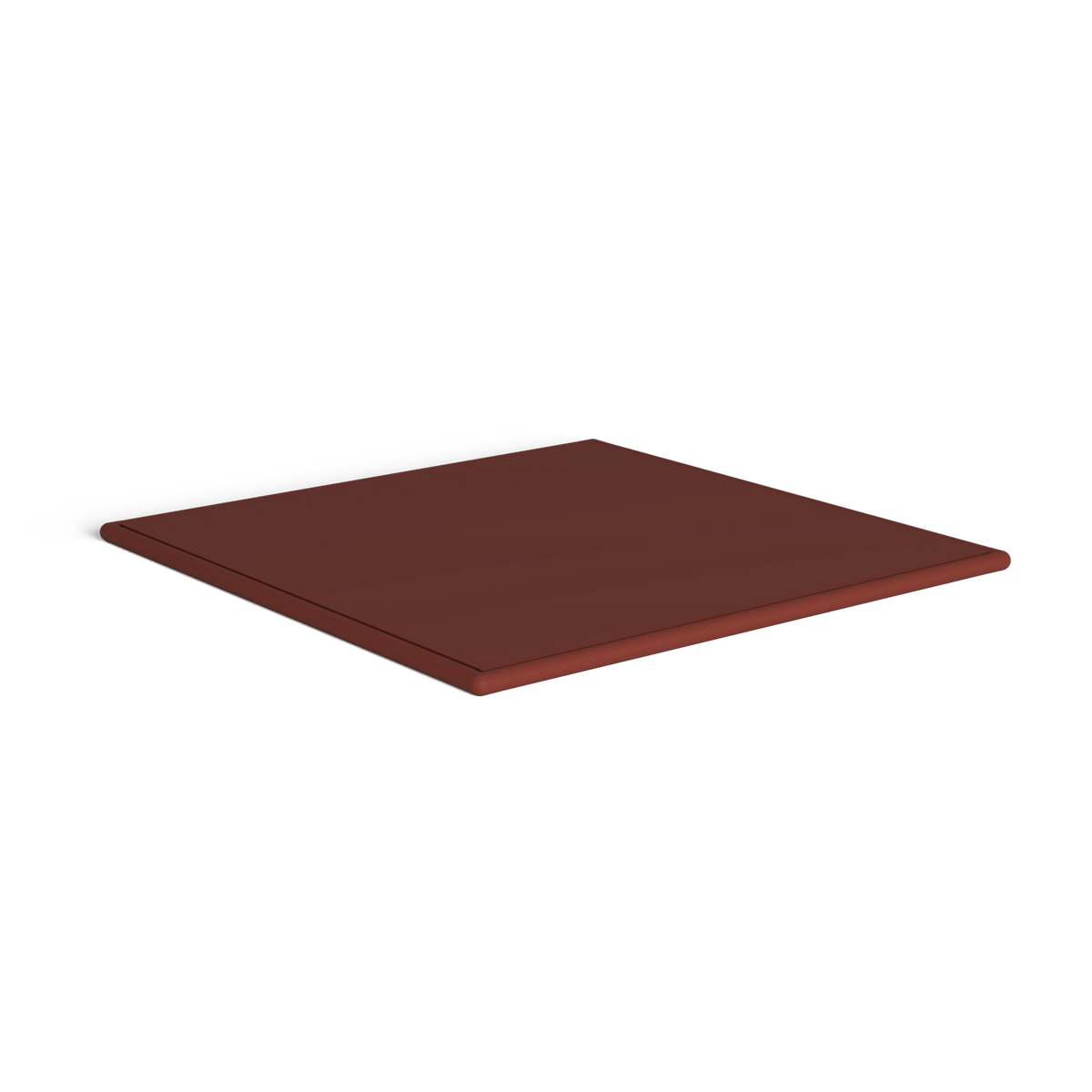 Roè Vierkante Middensalontafel, Chestnut Brown, Gelakt aluminium (volgt onderstelkleur)