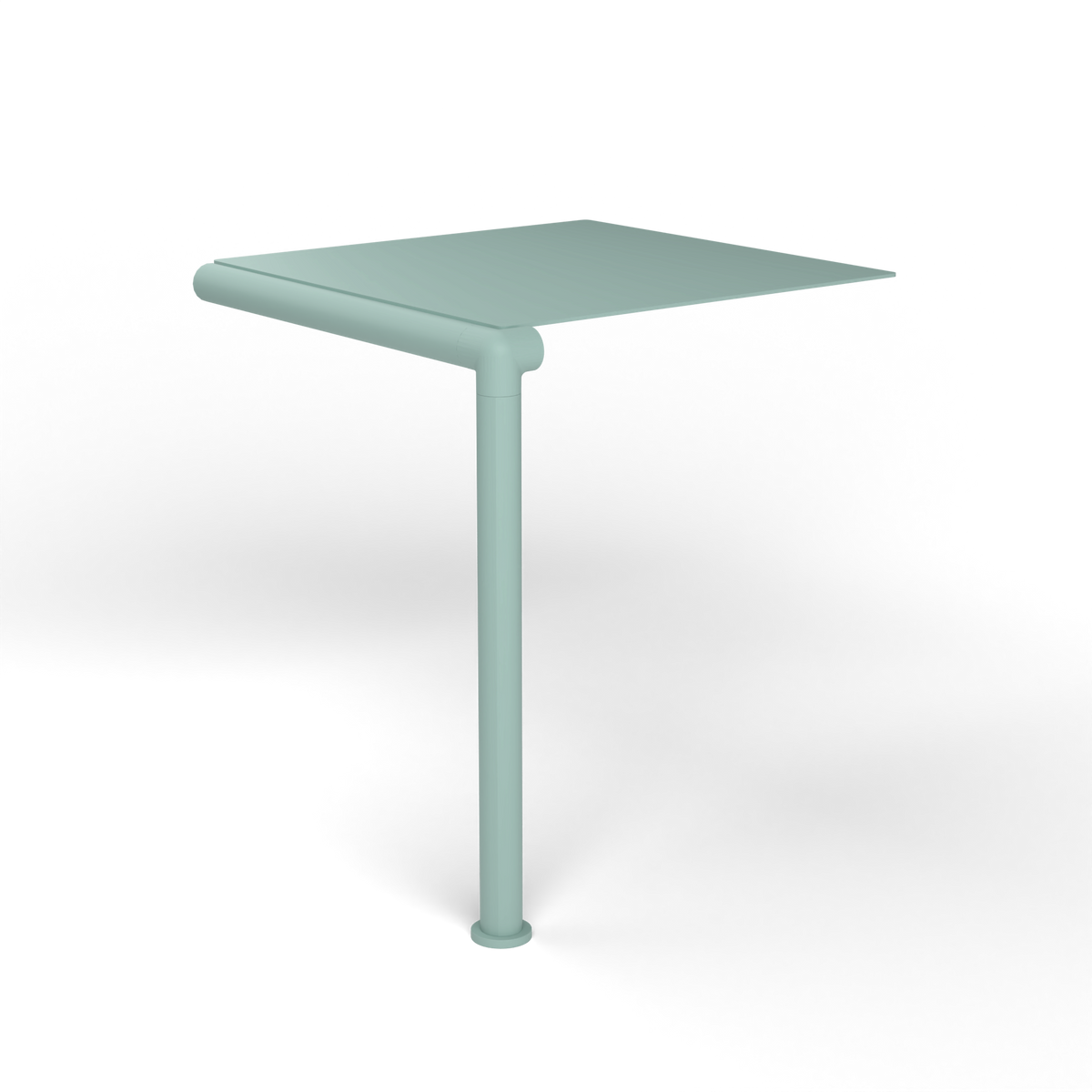 Roè Bijzettafel, 41 × 41 × h 40 cm, Light Blue, Gelakt aluminium (volgt onderstelkleur)