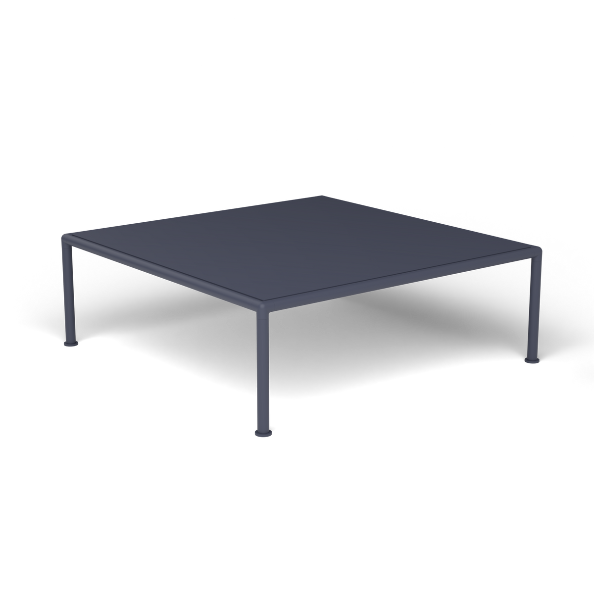 Roè Vierkante Salontafel, 96 × 96 × h 30 cm, Grey Blue, Gelakt aluminium (volgt onderstelkleur)