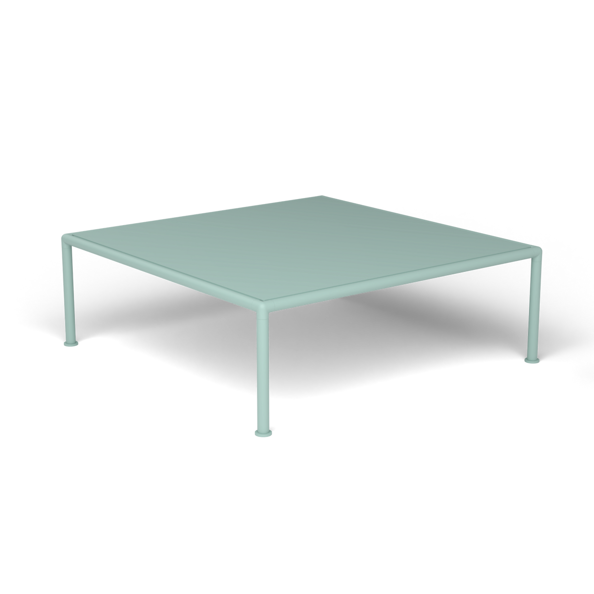 Roè Vierkante Salontafel, 96 × 96 × h 30 cm, Light Blue, Gelakt aluminium (volgt onderstelkleur)