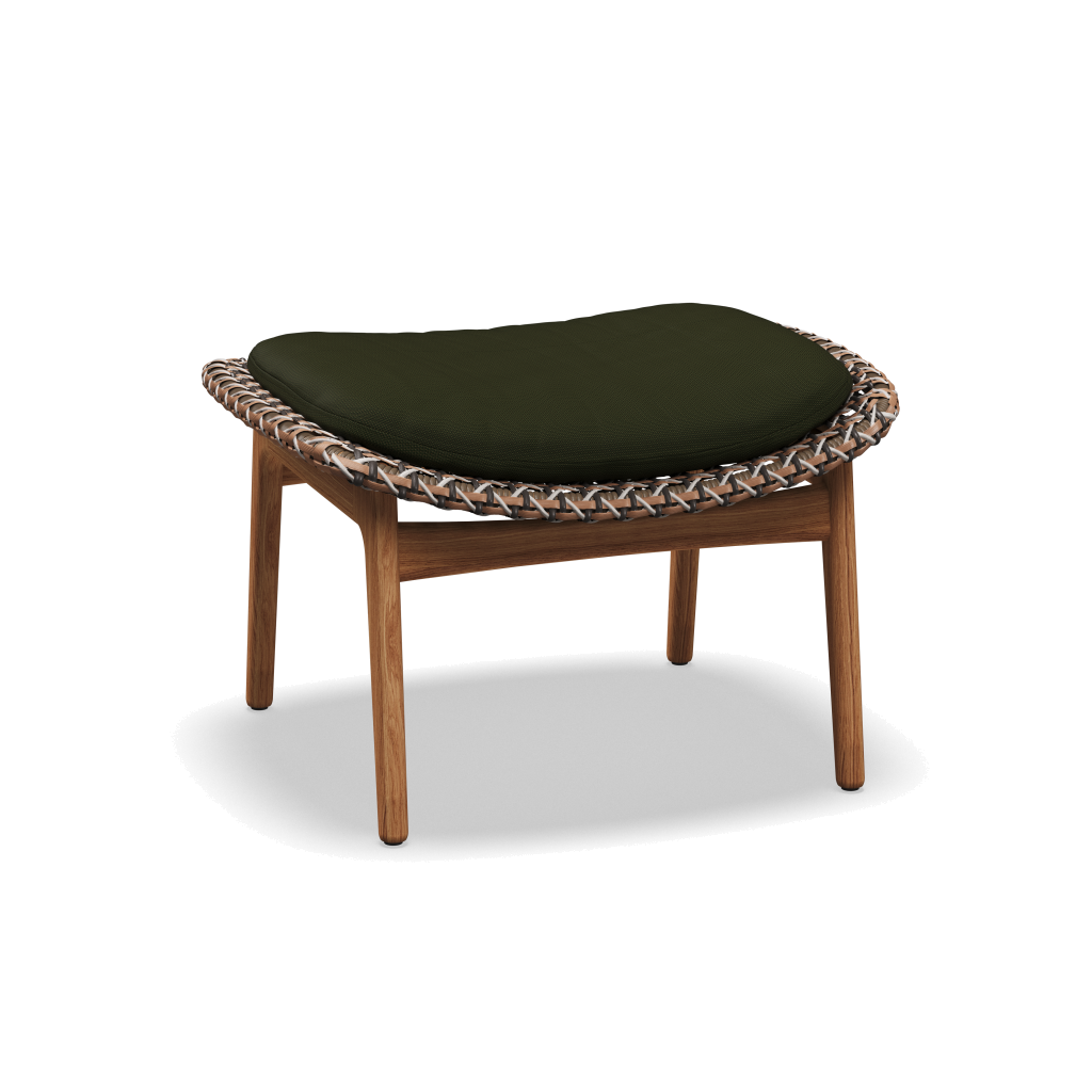 Kay Ottoman — Brindle Wicker met Fife Olive