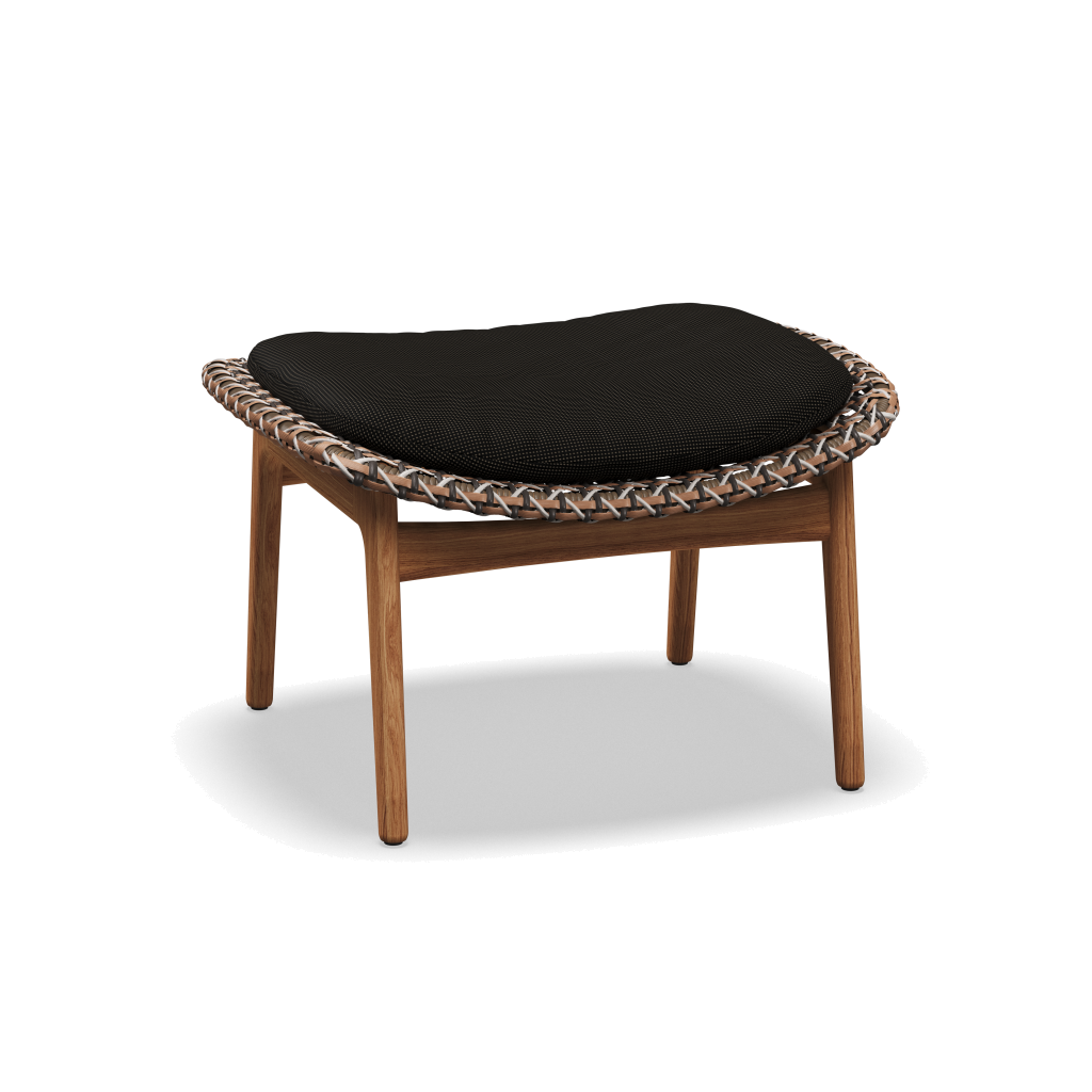 Kay Ottoman — Brindle Wicker met Fife Granite
