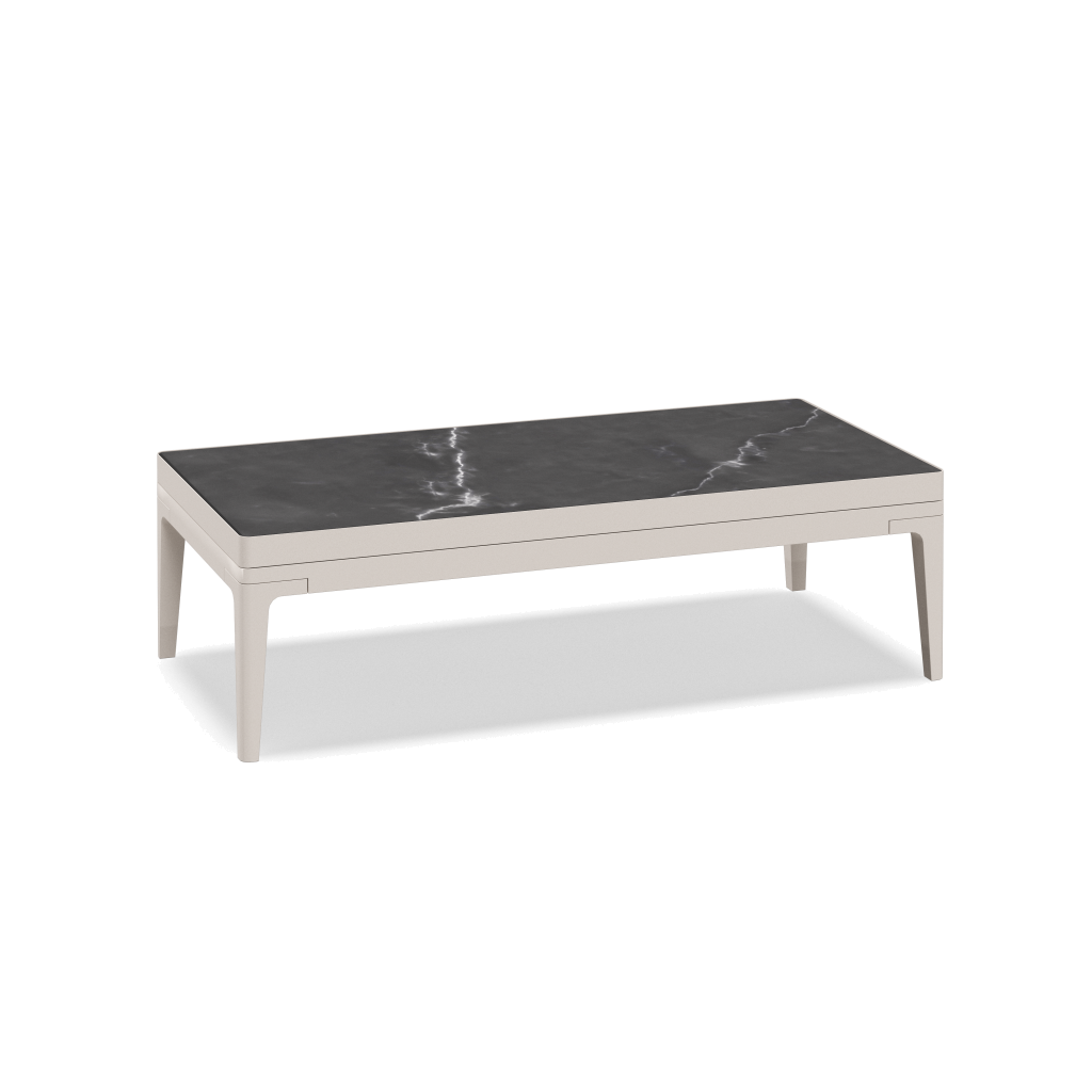 Grid kleine salontafel keramisch - Bone Nero