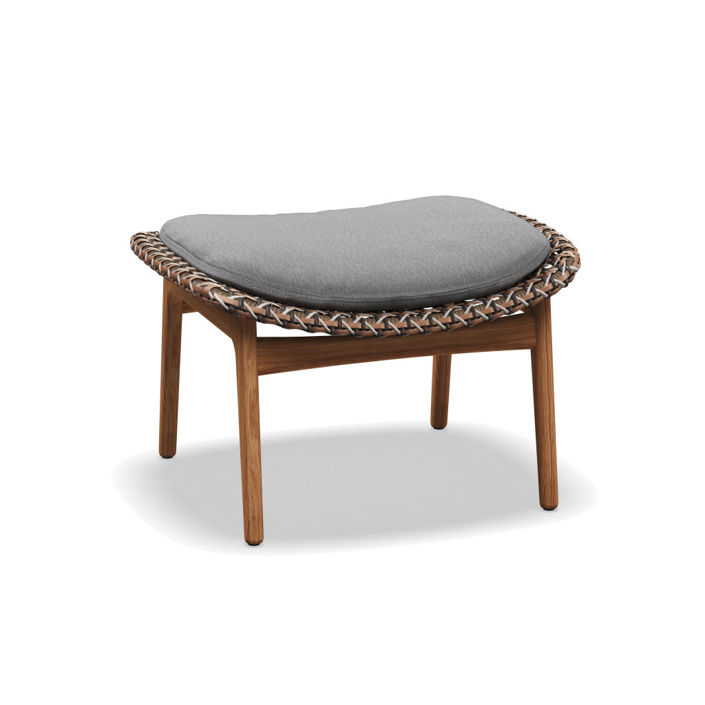 Kay Ottoman — Brindle Wicker met Tuck Dust