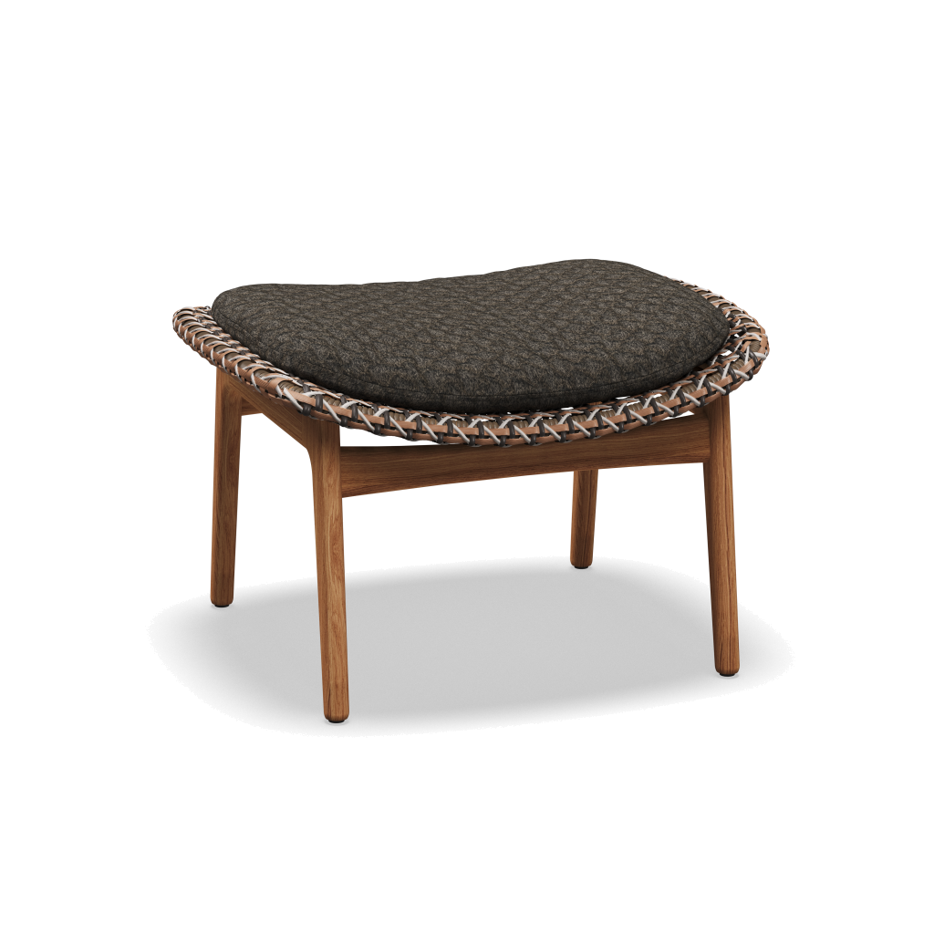 Kay Ottoman — Brindle Wicker met Wave Quarry