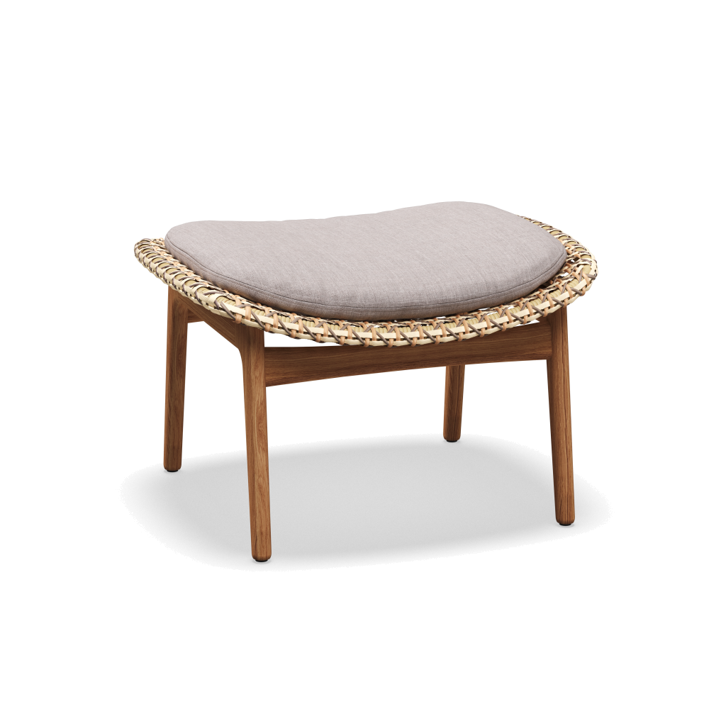 Kay Ottoman — Harvest Wicker met Willa Chinchilla