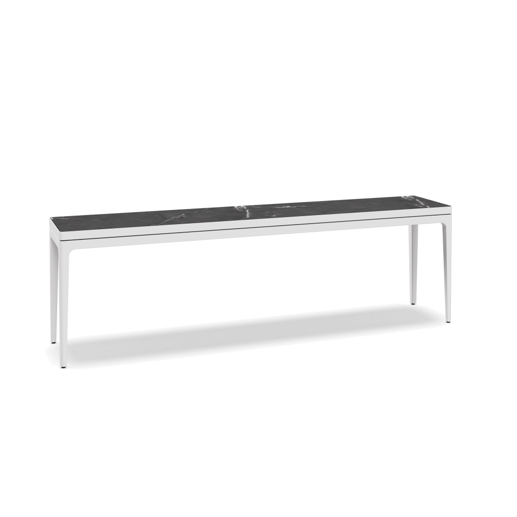 Grid grote consoletafel keramisch - White Nero