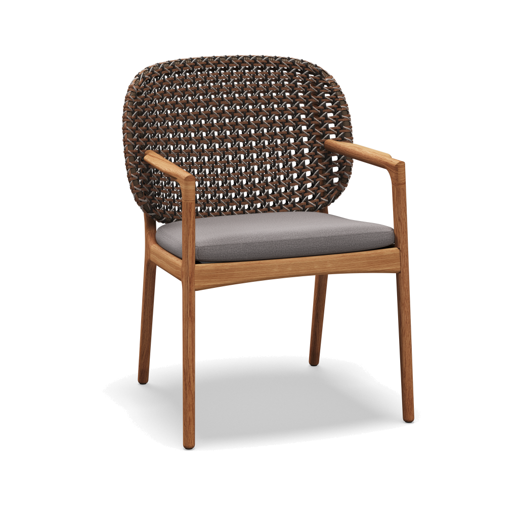 Kay Armchair — Brindle Wicker met Blend Fog