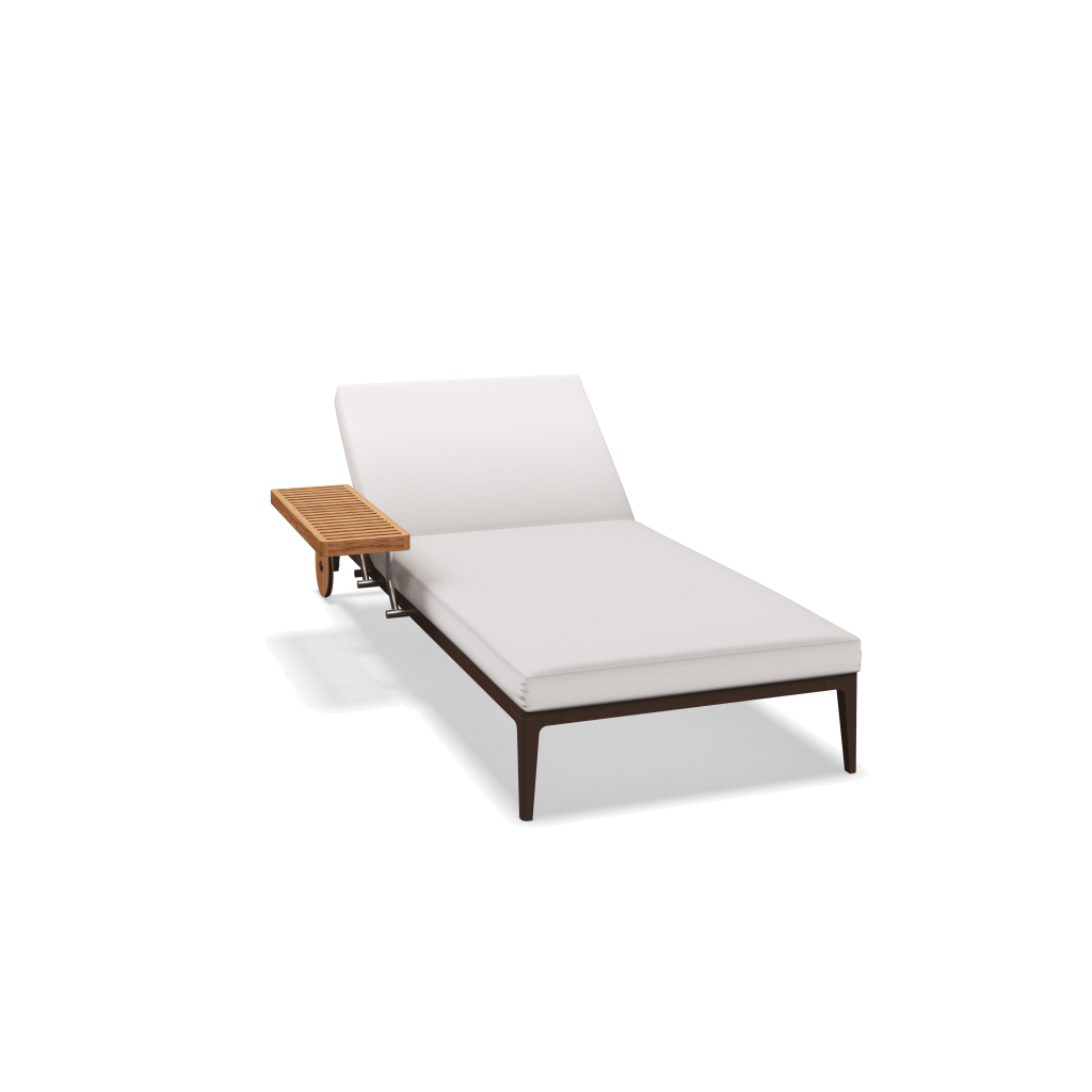Grid ligbed - Java Natural Teak met Willa Snow