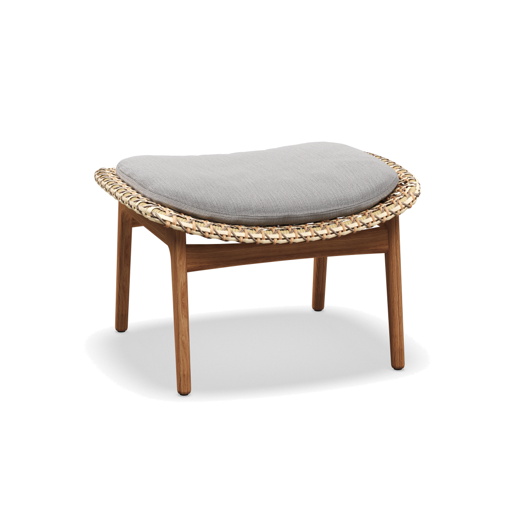 Kay Ottoman — Harvest Wicker met Castillo Dove