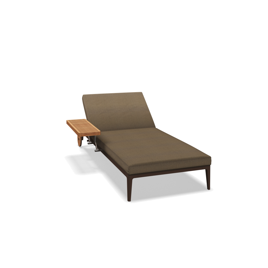 Grid ligbed - Java Natural Teak met Blend Latte