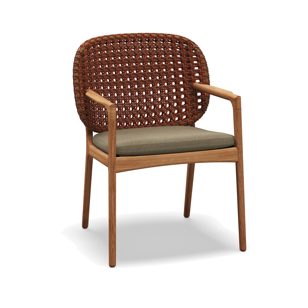 Kay Armchair — Copper Wicker met Heritage Ashe