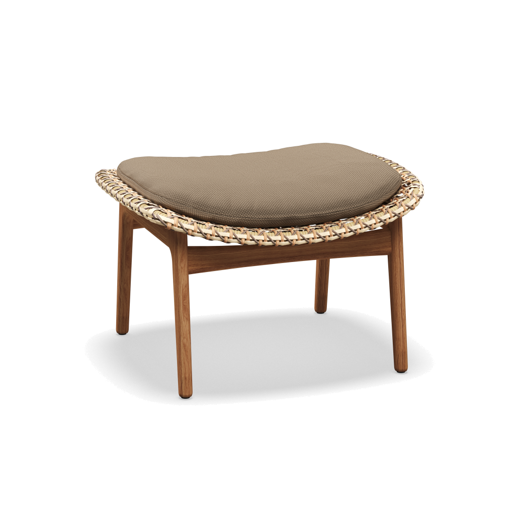 Kay Ottoman — Harvest Wicker met Ravel Dune