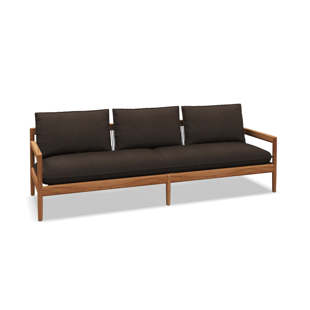 Saranac 3-Seater Sofa — Heritage Sable