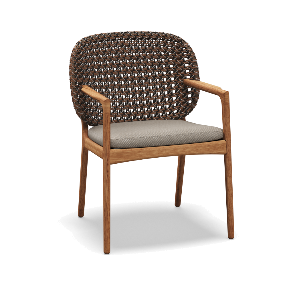Kay Armchair — Brindle Wicker met Dot Nimbus