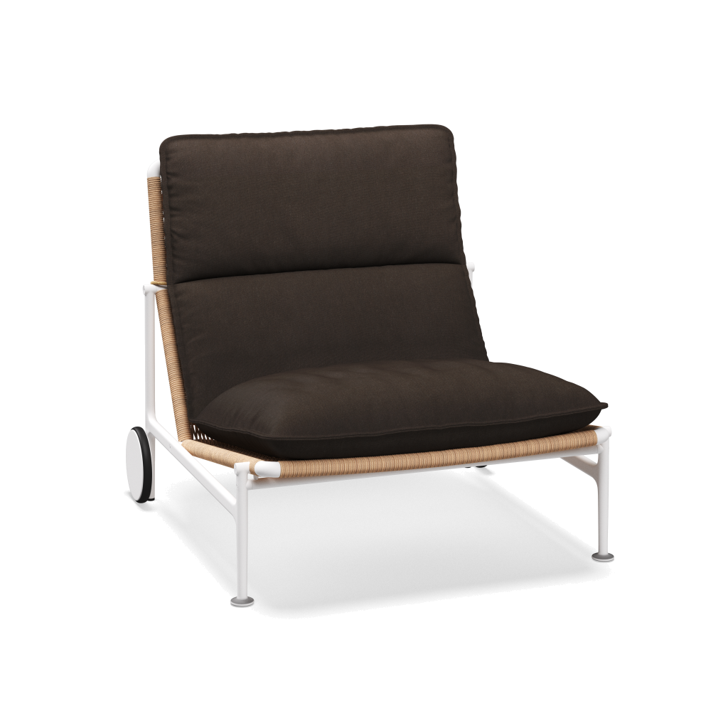 Zenith loungestoel — White Wheat met Heritage Sable