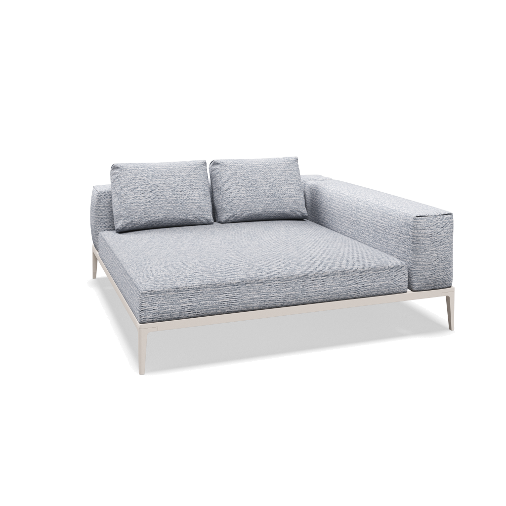 Grid chill-element - Bone met Zenith Denim
