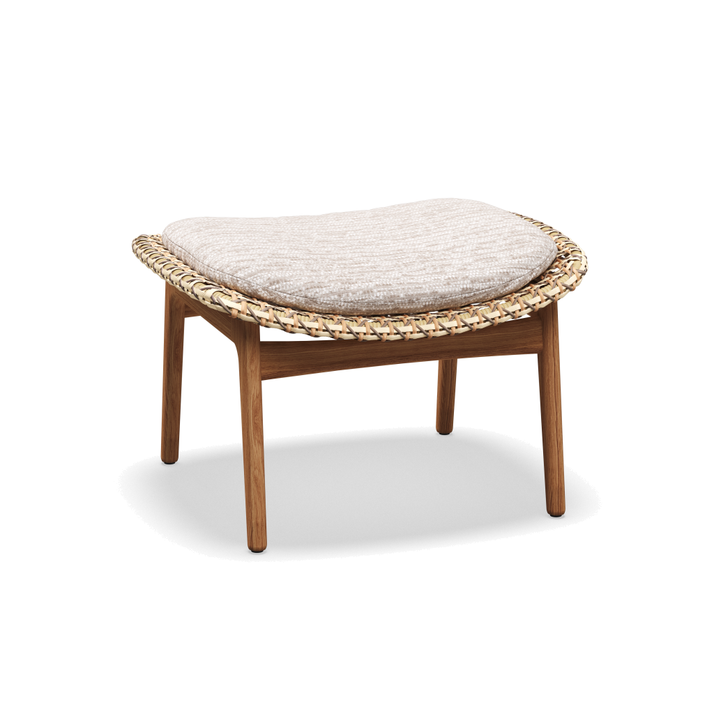 Kay Ottoman — Harvest Wicker met Zenith Dune