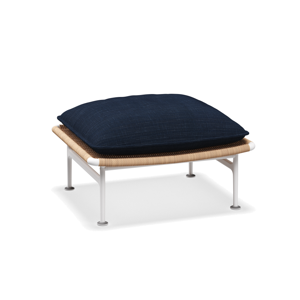 Zenith ottoman — White Wheat met Willa Denim