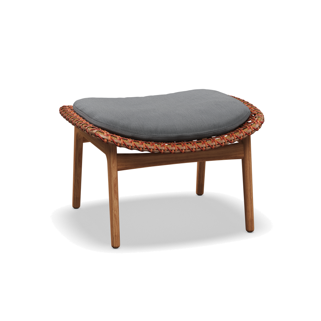 Kay Ottoman — Copper Wicker met Castillo Smoke