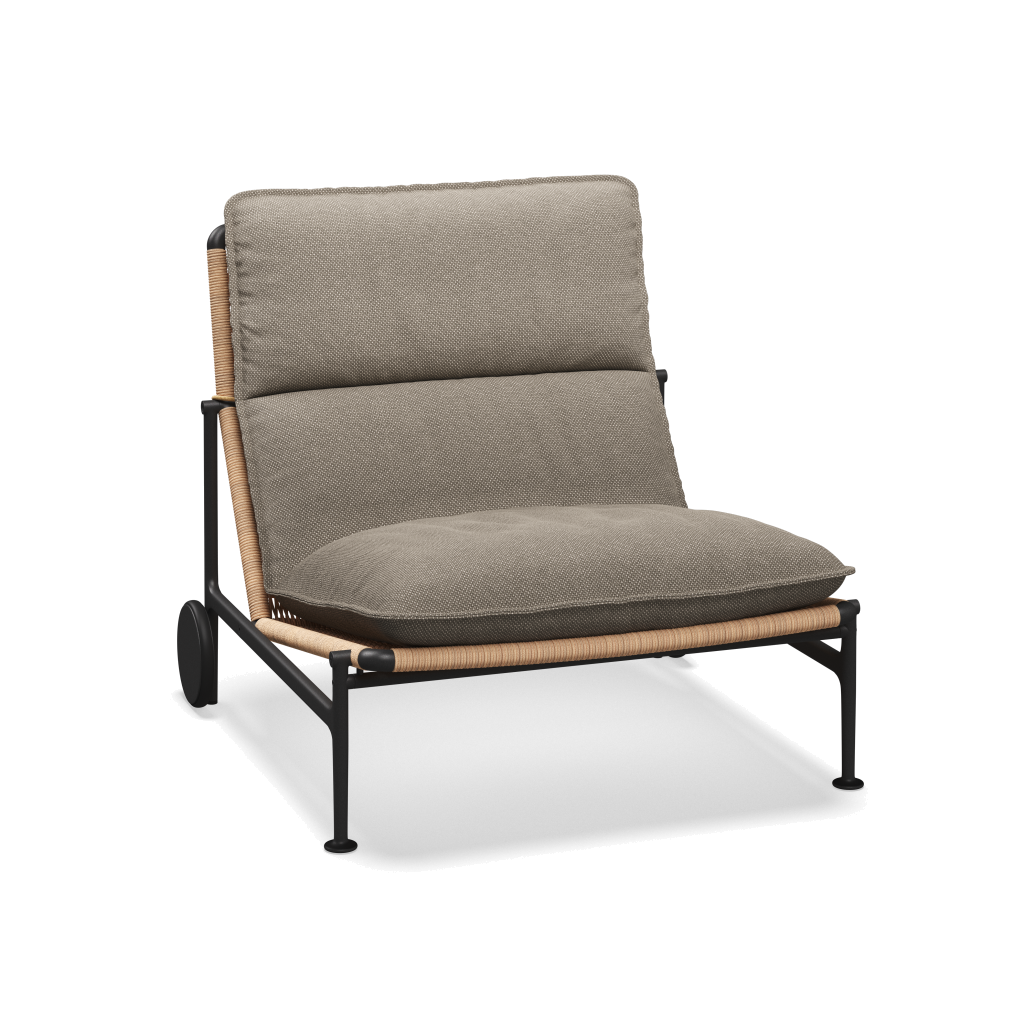 Zenith loungestoel — Meteor Wheat met Robben Grey