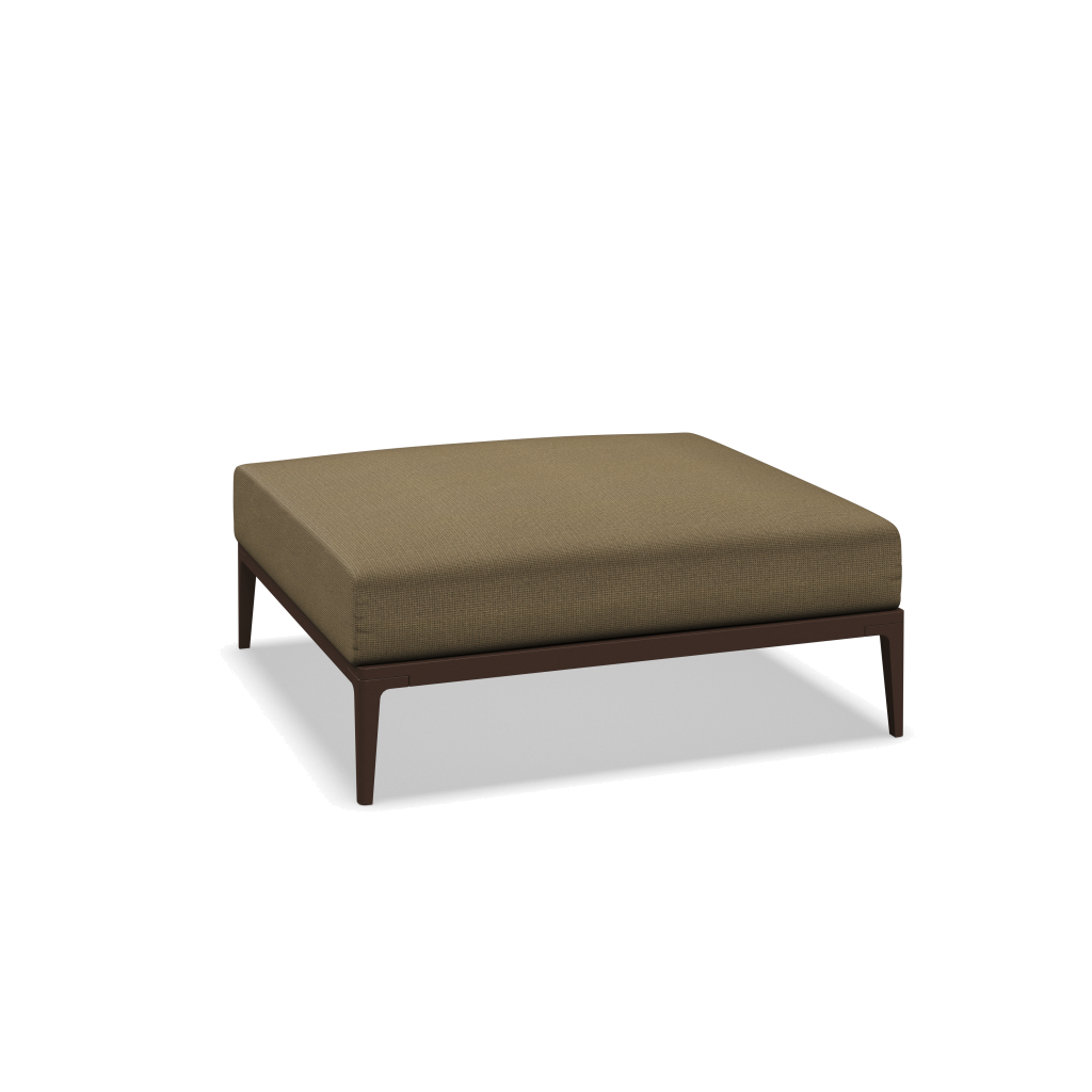 Grid ottoman - Java met Loom 3 Castlerock