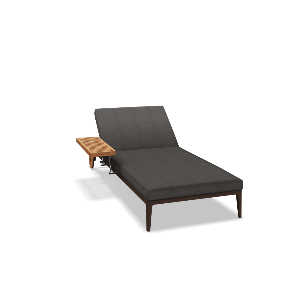 Grid ligbed - Java Natural Teak met Blend Coal