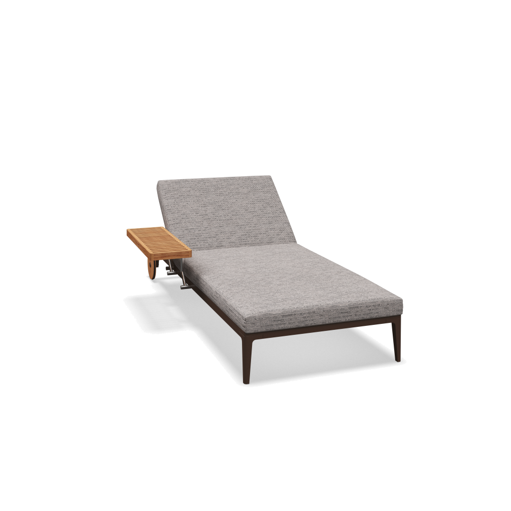 Grid ligbed - Java Natural Teak met Zenith Pebble