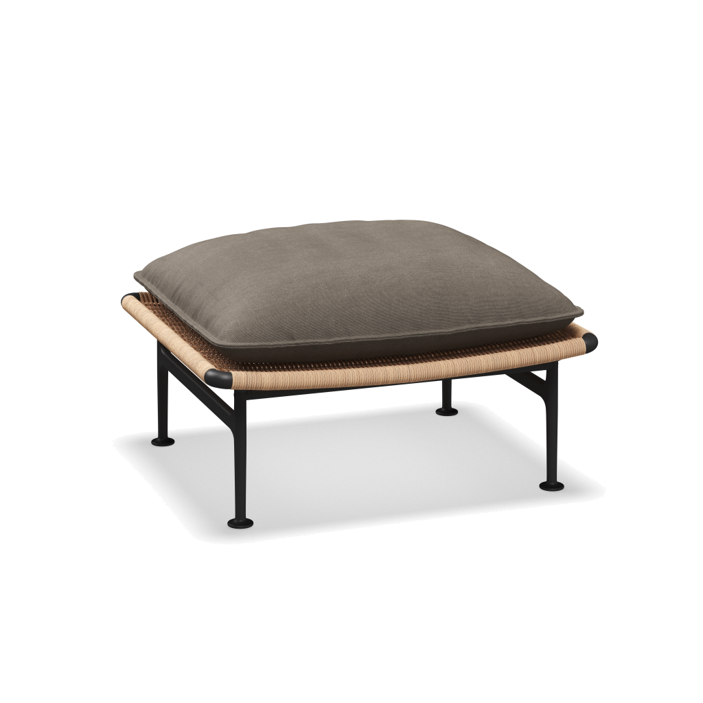 Zenith ottoman — Meteor Wheat met Fife Platinum