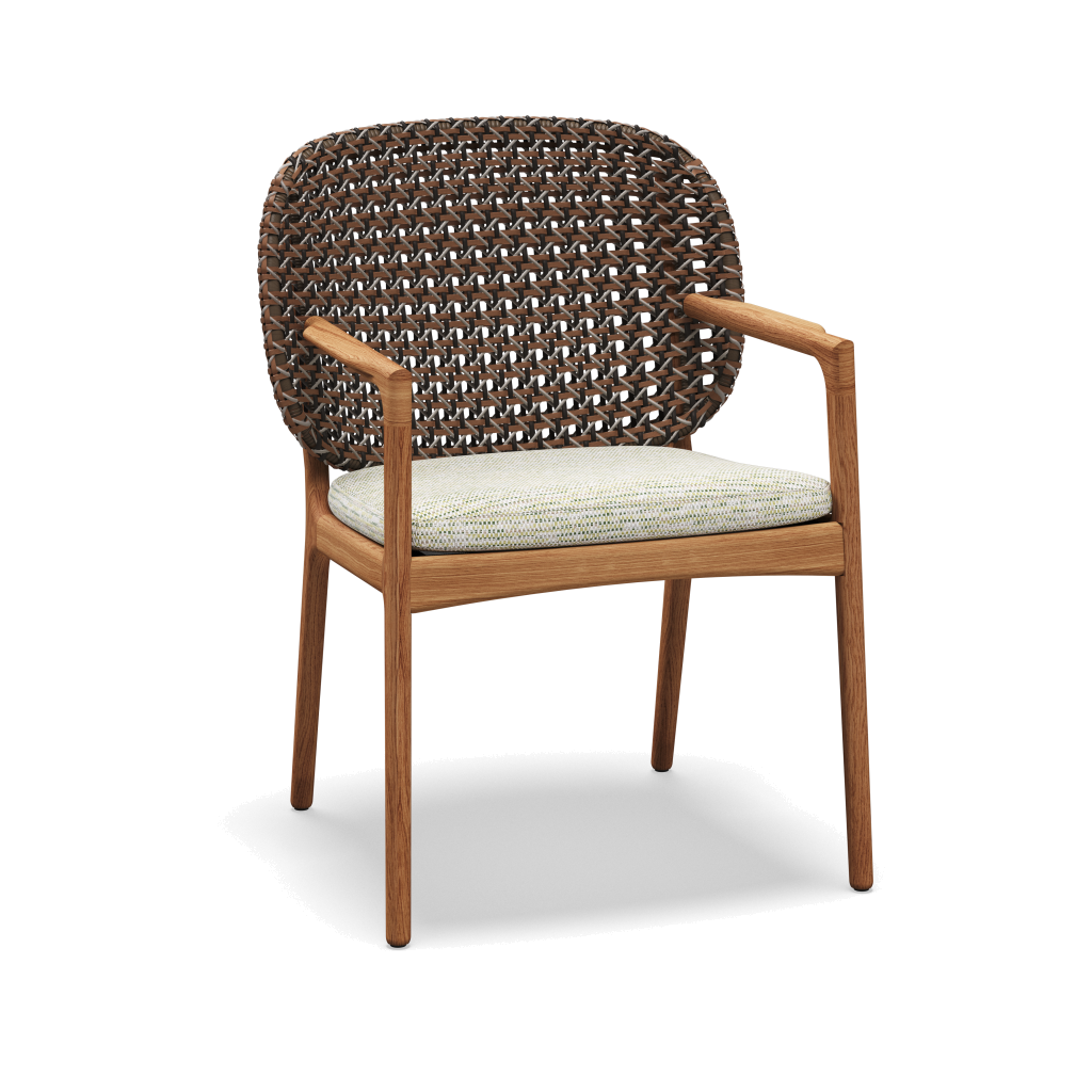 Kay Armchair — Brindle Wicker met Zenith Stem