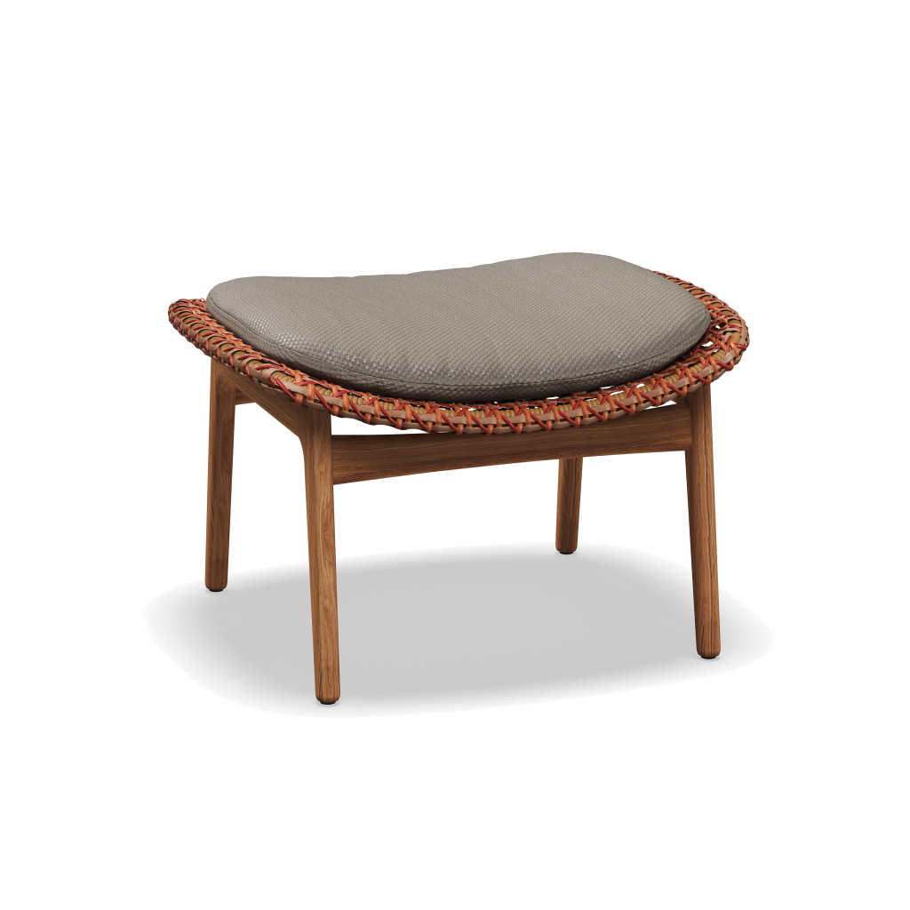 Kay Ottoman — Copper Wicker met Dot Nimbus