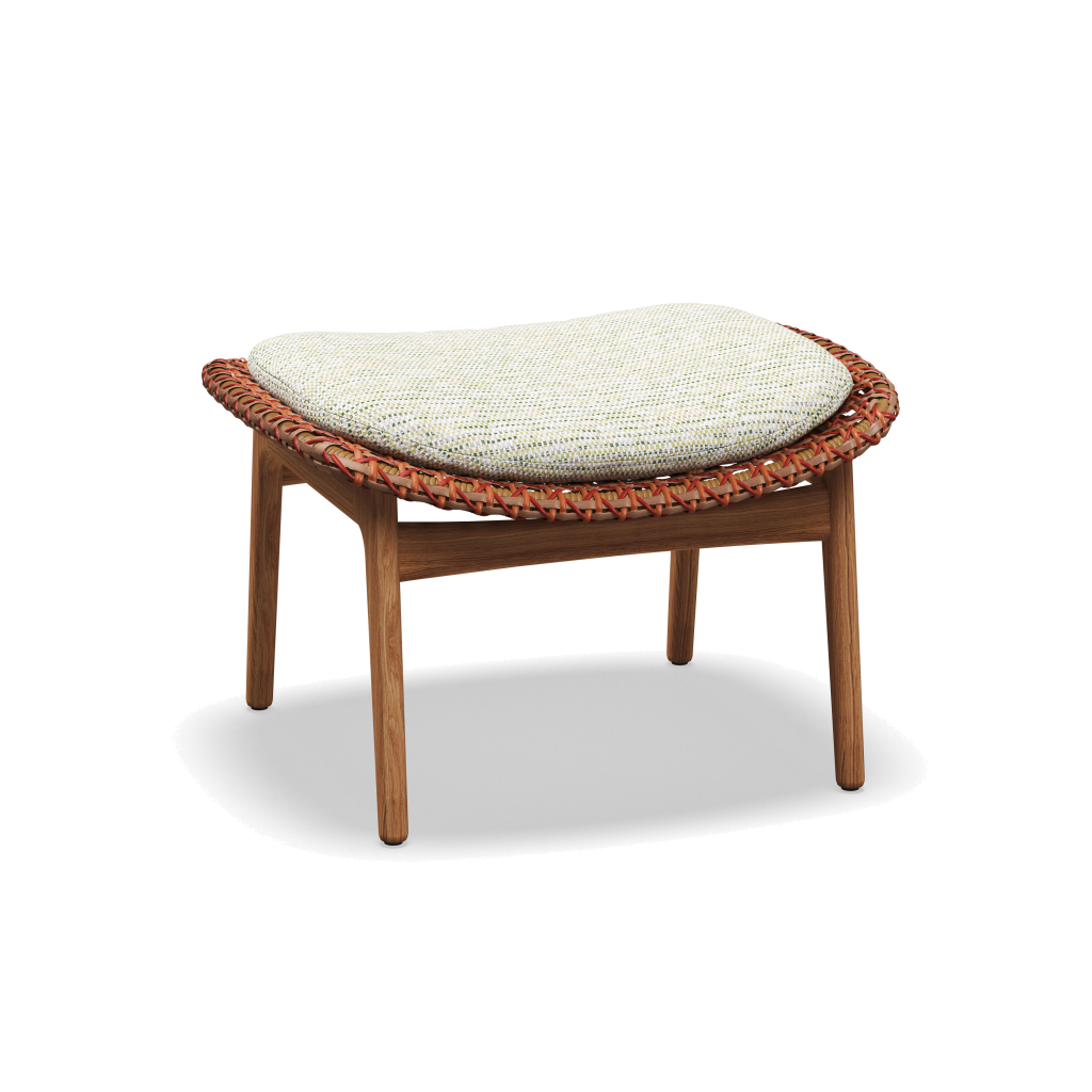 Kay Ottoman — Copper Wicker met Zenith Stem