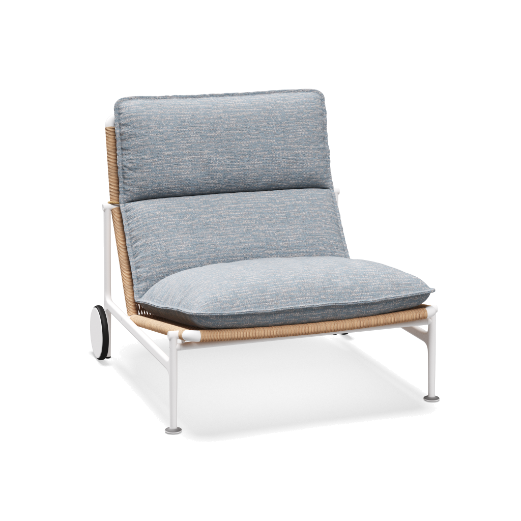 Zenith loungestoel — White Wheat met Zenith Sky