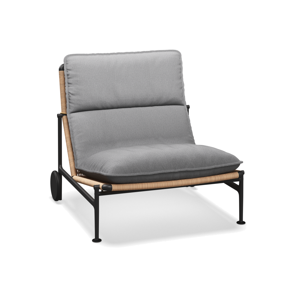 Zenith loungestoel — Meteor Wheat met Tuck Dust