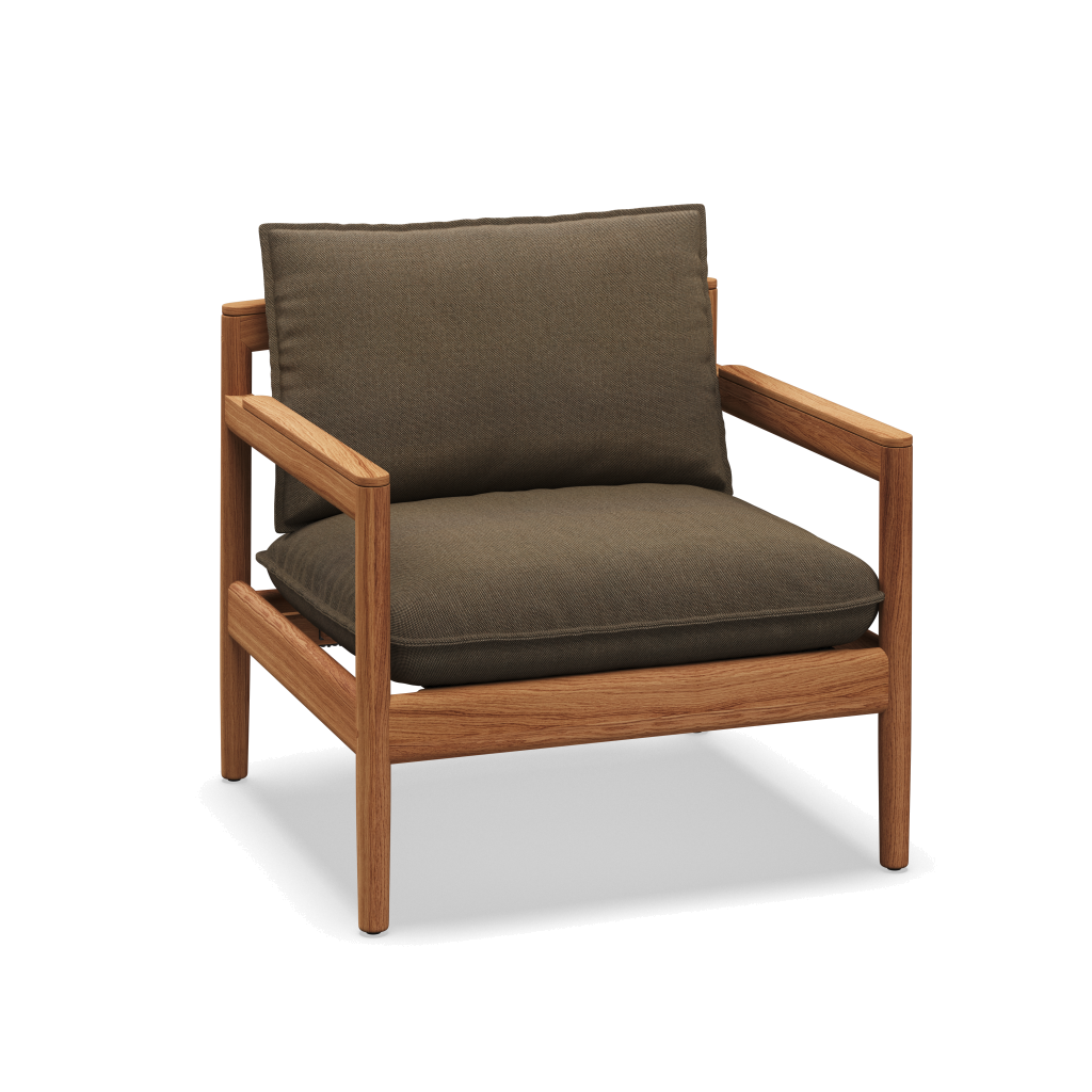 Saranac Lounge Chair — Blend Latte