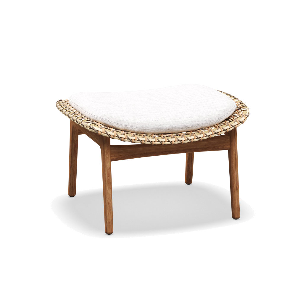 Kay Ottoman — Harvest Wicker met Zenith Snow