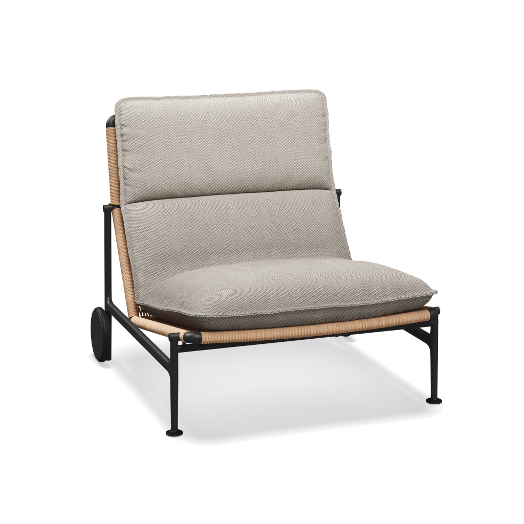 Zenith loungestoel — Meteor Wheat met Lopi Marble