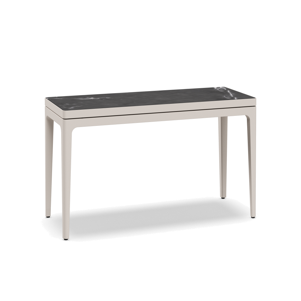 Grid kleine consoletafel keramisch - Bone Nero