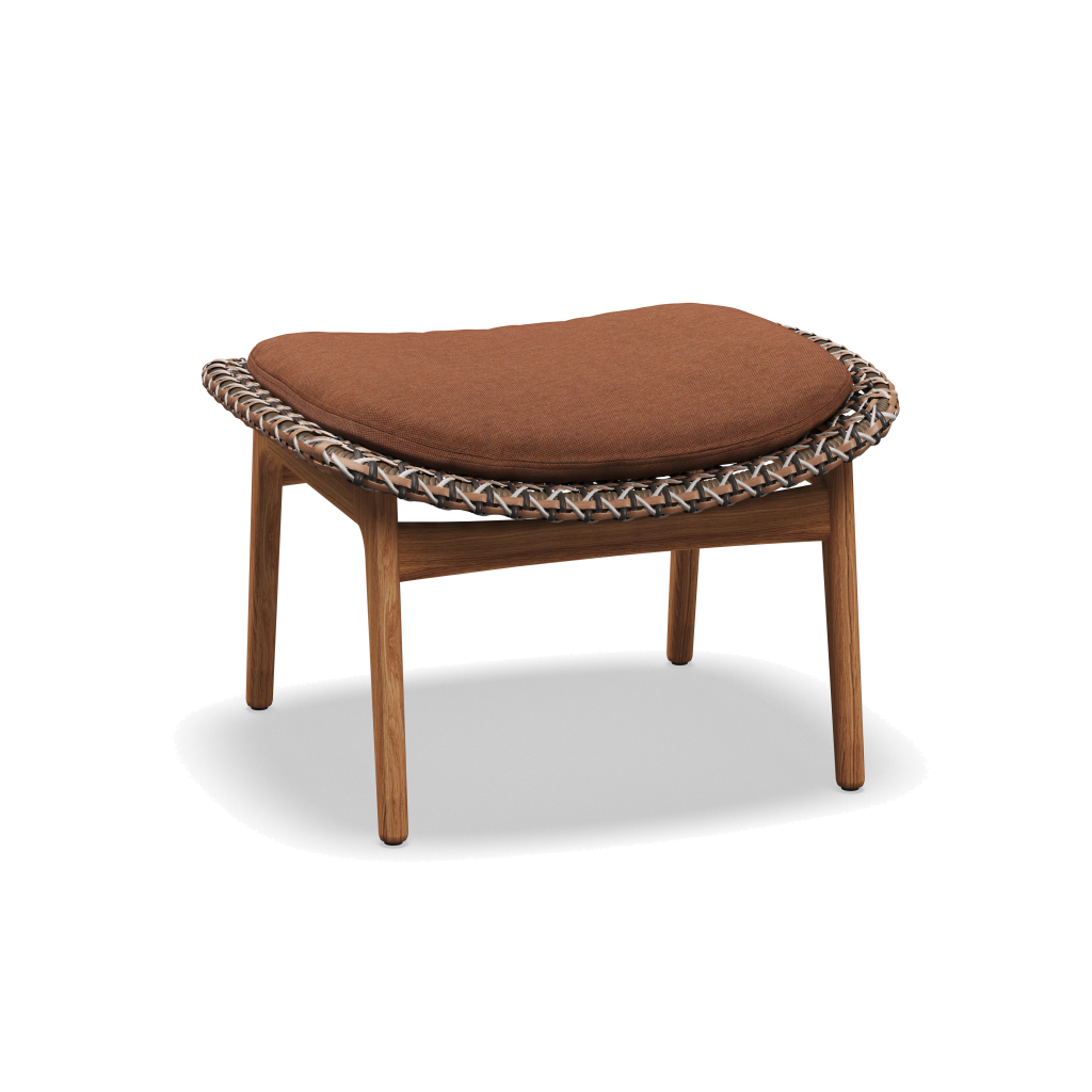 Kay Ottoman — Brindle Wicker met Tuck Cider