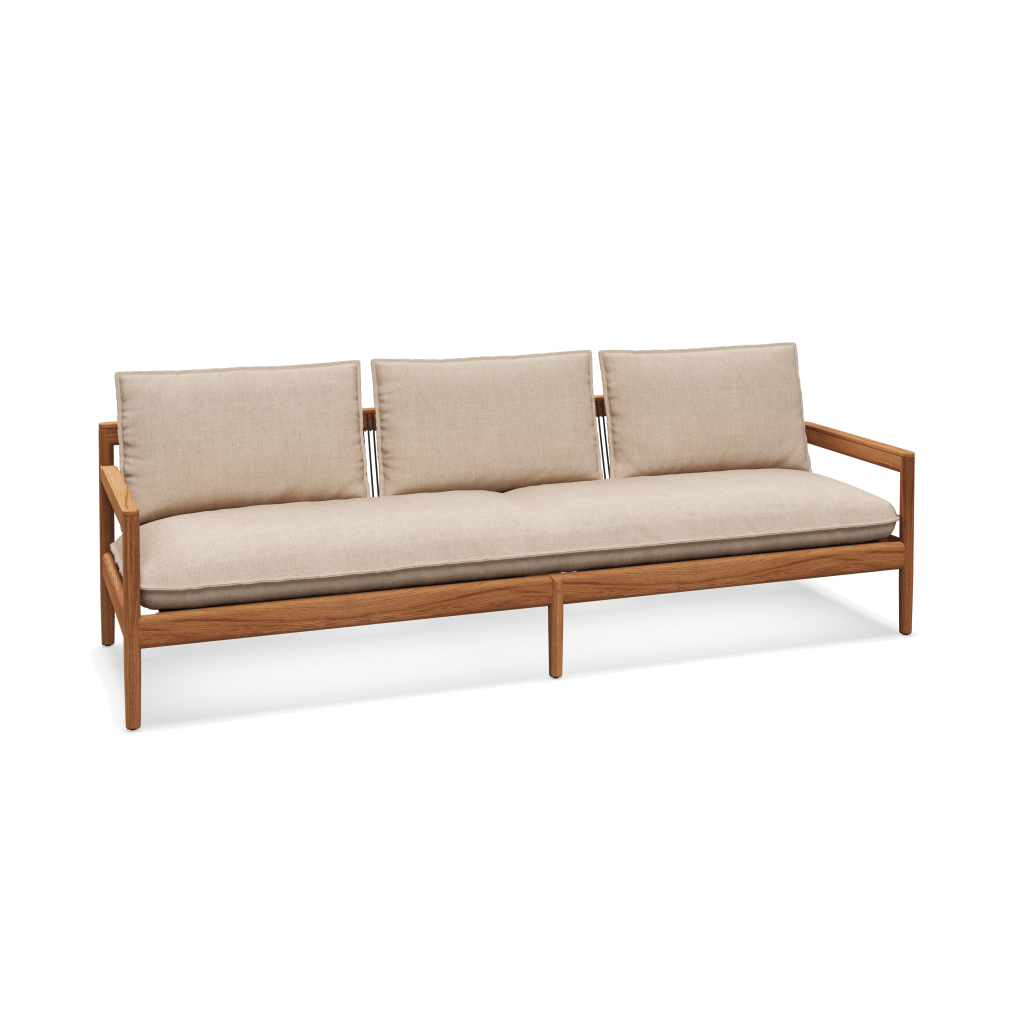 Saranac 3-Seater Sofa — Ground Sand