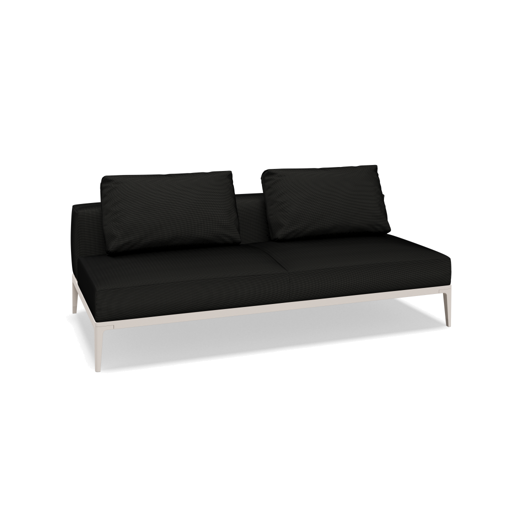 Grid midden element - Bone met Cameron Anthracite