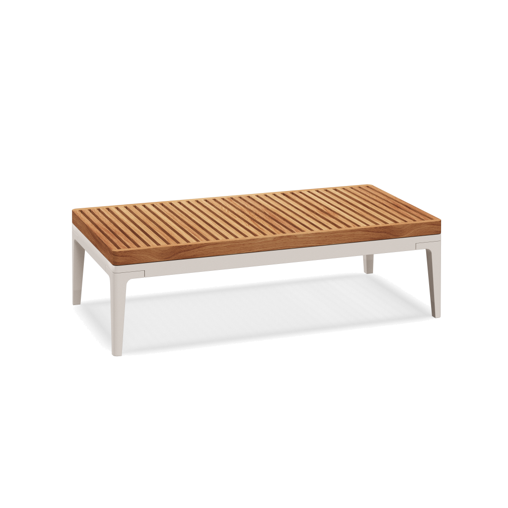 Grid kleine salontafel teak - Bone Natural Teak