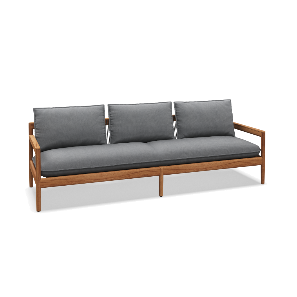 Saranac 3-Seater Sofa — Castillo Smoke