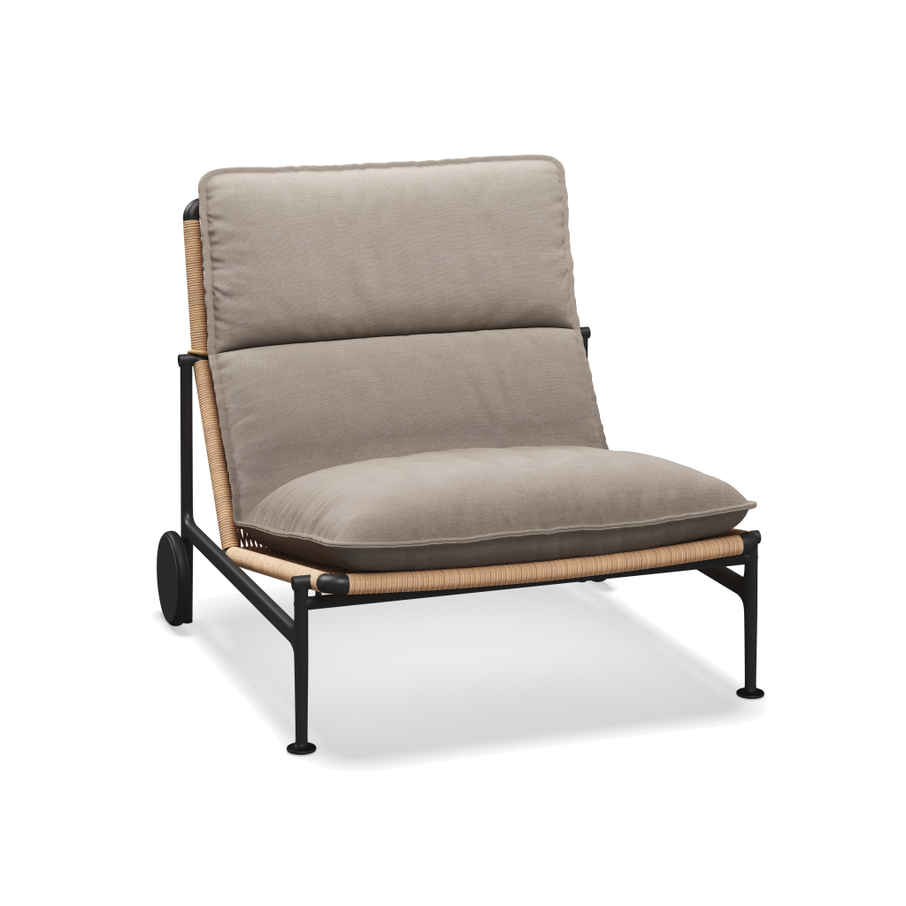 Zenith loungestoel — Meteor Wheat met Fife Canvas Grey