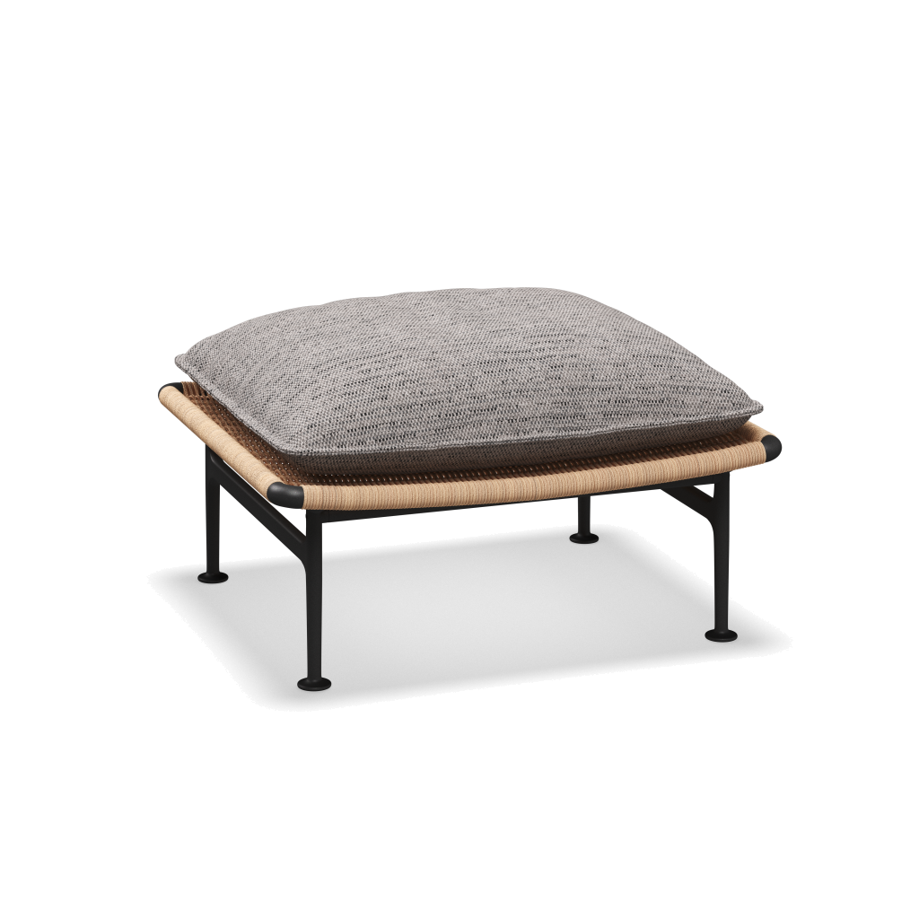 Zenith ottoman — Meteor Wheat met Zenith Pebble