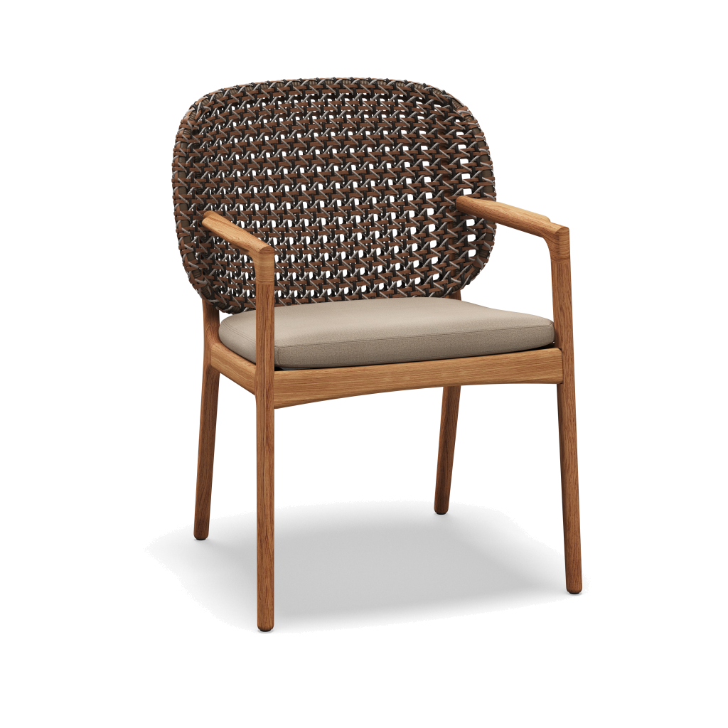 Kay Armchair — Brindle Wicker met Blend Sand