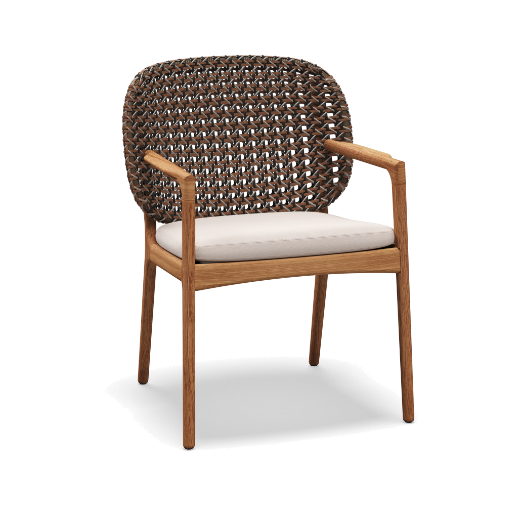 Kay Armchair — Brindle Wicker met Fife Bone