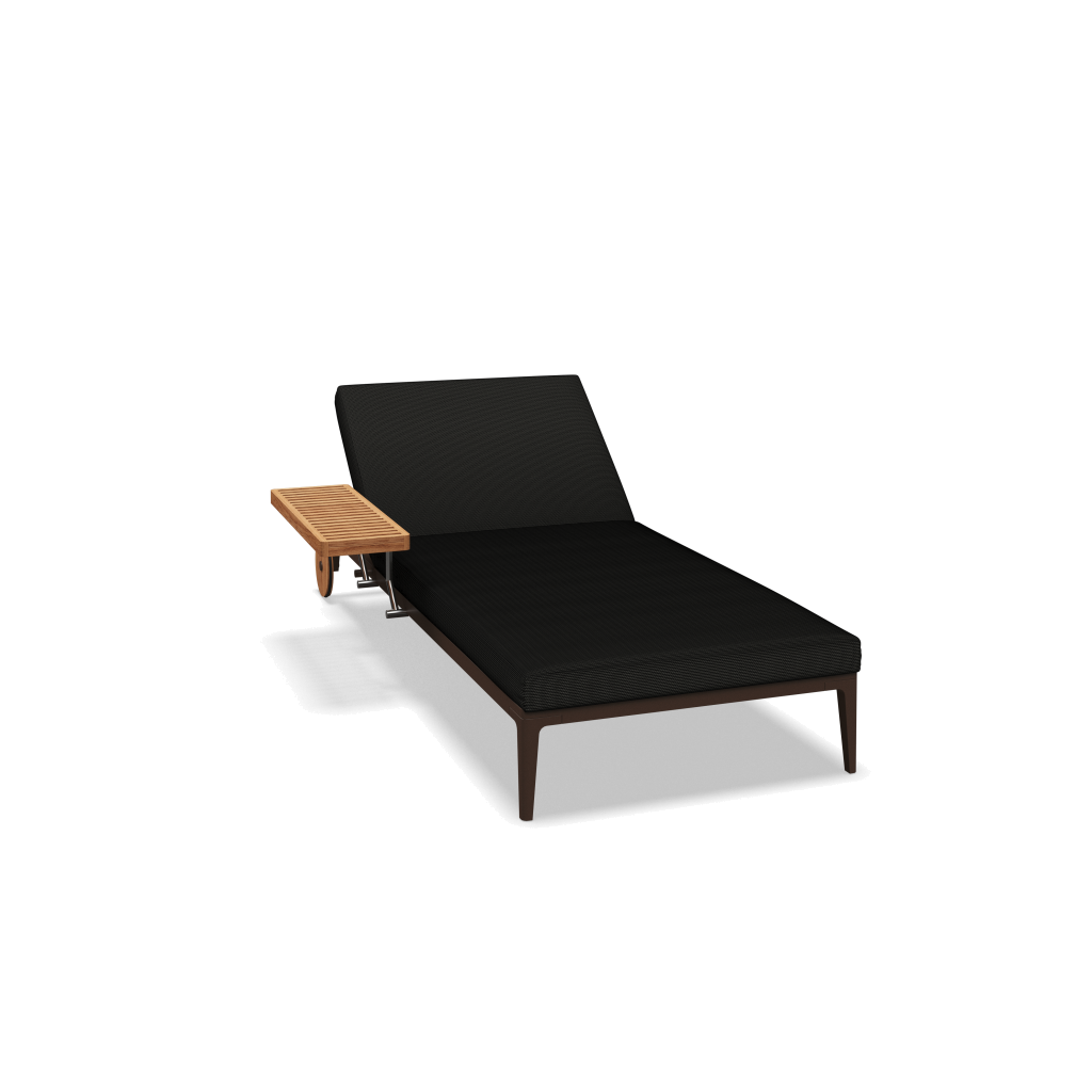 Grid ligbed - Java Natural Teak met Cameron Anthracite