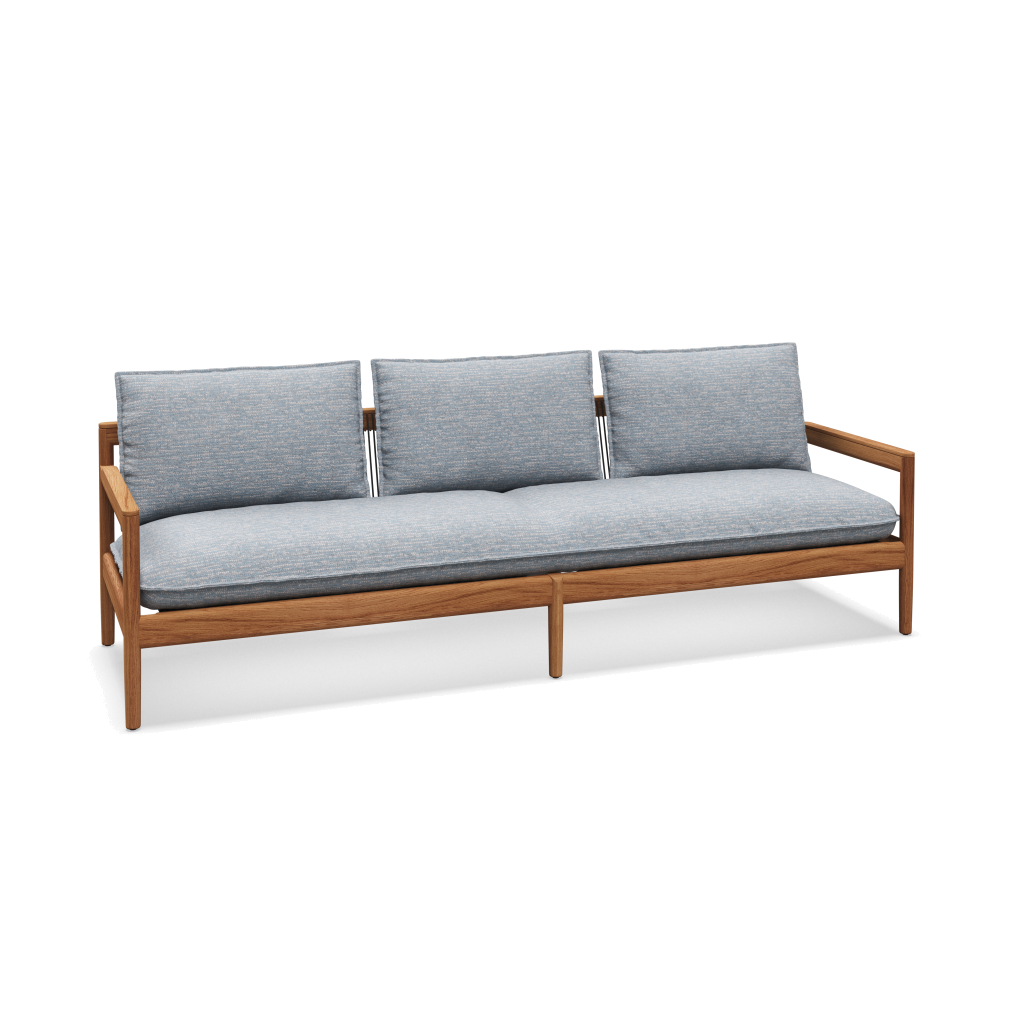 Saranac 3-Seater Sofa — Zenith Sky