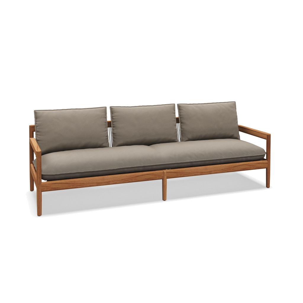 Saranac 3-Seater Sofa — Fife Rainy Grey